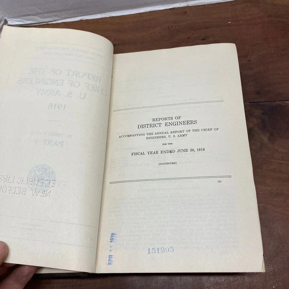Annual Report Chief of Engineers U.S. Army Part 3 1918 Military History GPO